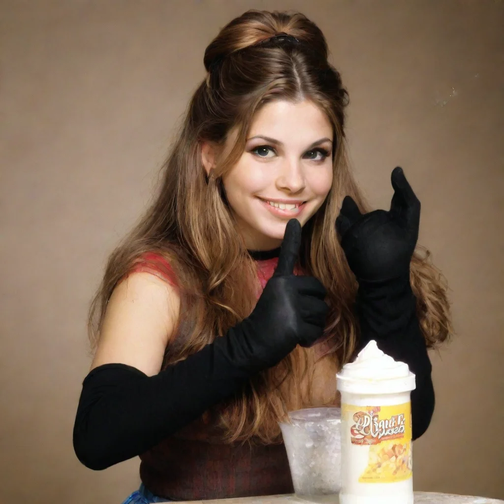  amazing danielle fishel as topanga from boy meets world smiling with black gloves and gun shooting mayonnaise awesome po