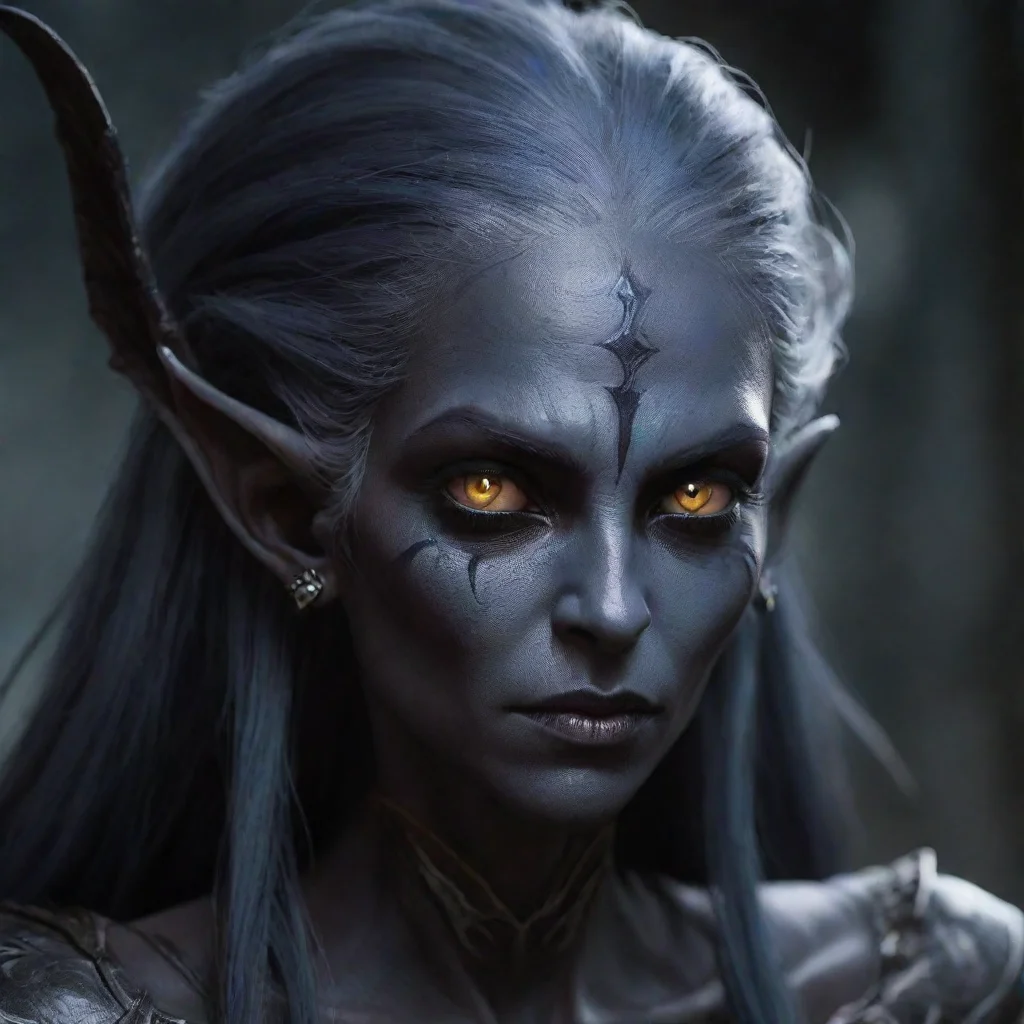 ai amazing dark elf awesome portrait 2