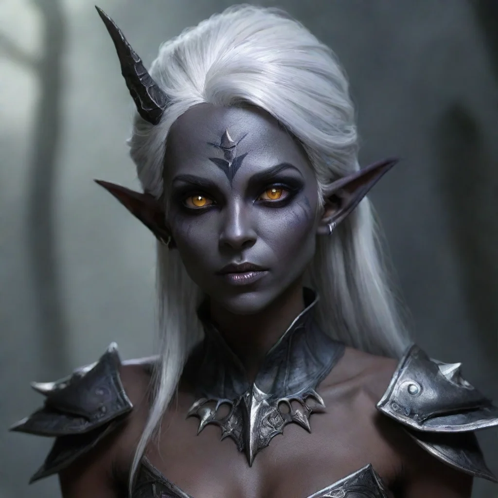 ai amazing dark elf femaleawesome portrait 2