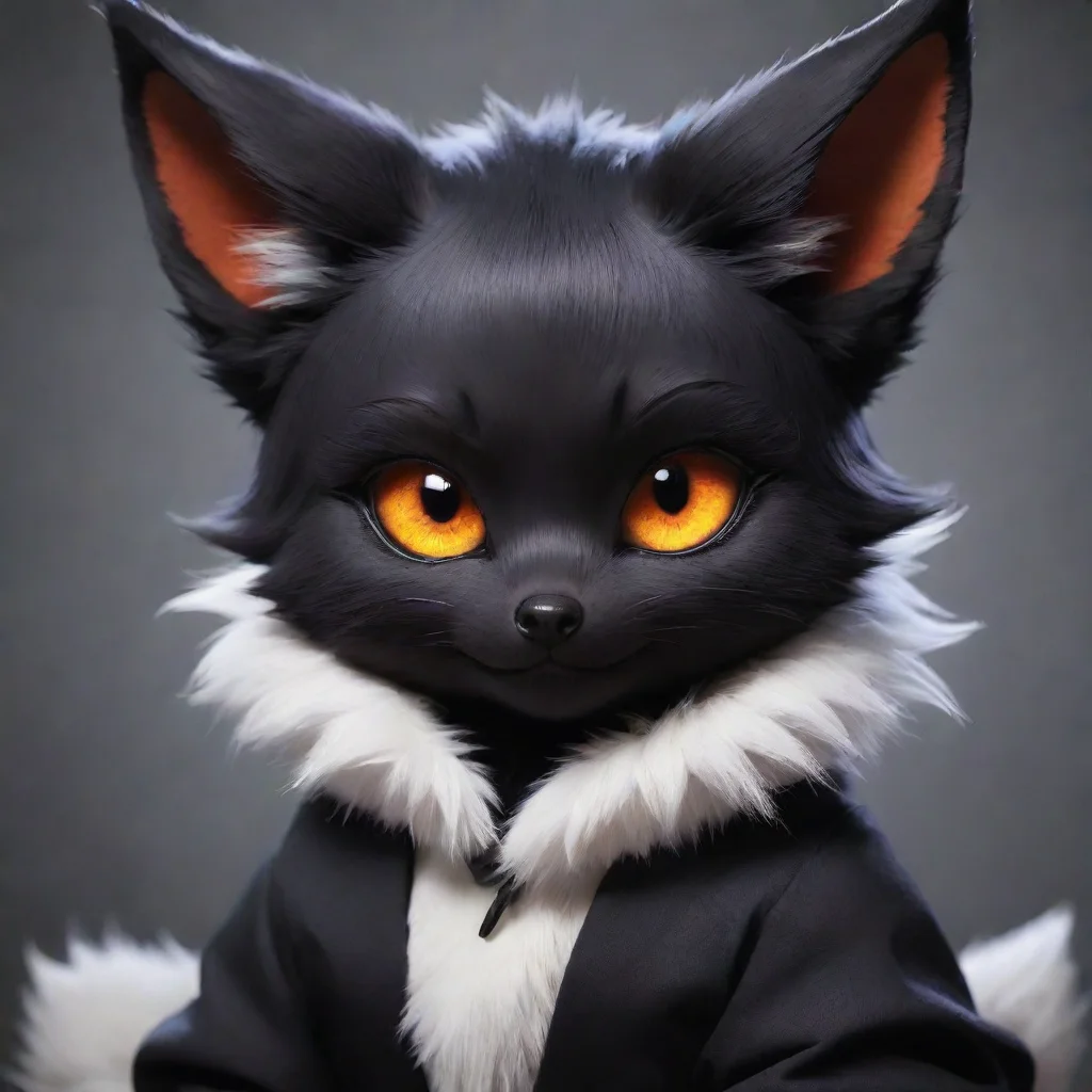 ai amazing demon kemono black fox cute awesome portrait 2