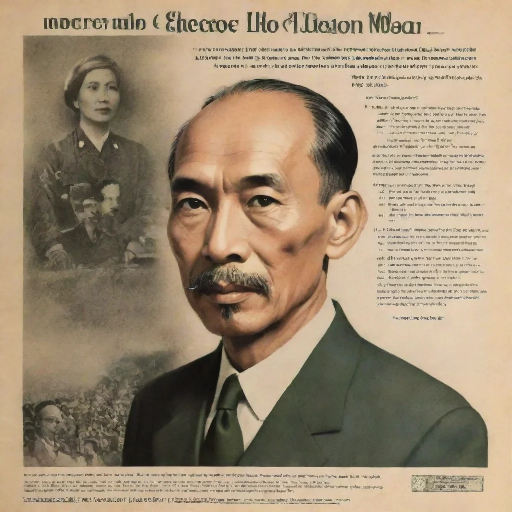 ai amazing design a poster of a4 sizeintroduce ho chi minh during cold wardescribe his achievements and deeds during cold w