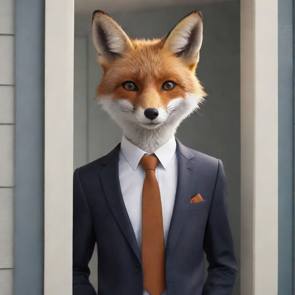 ai amazing detailed As you open the door you see a tall slender fox standing in front of you He introduces himself as Noo y