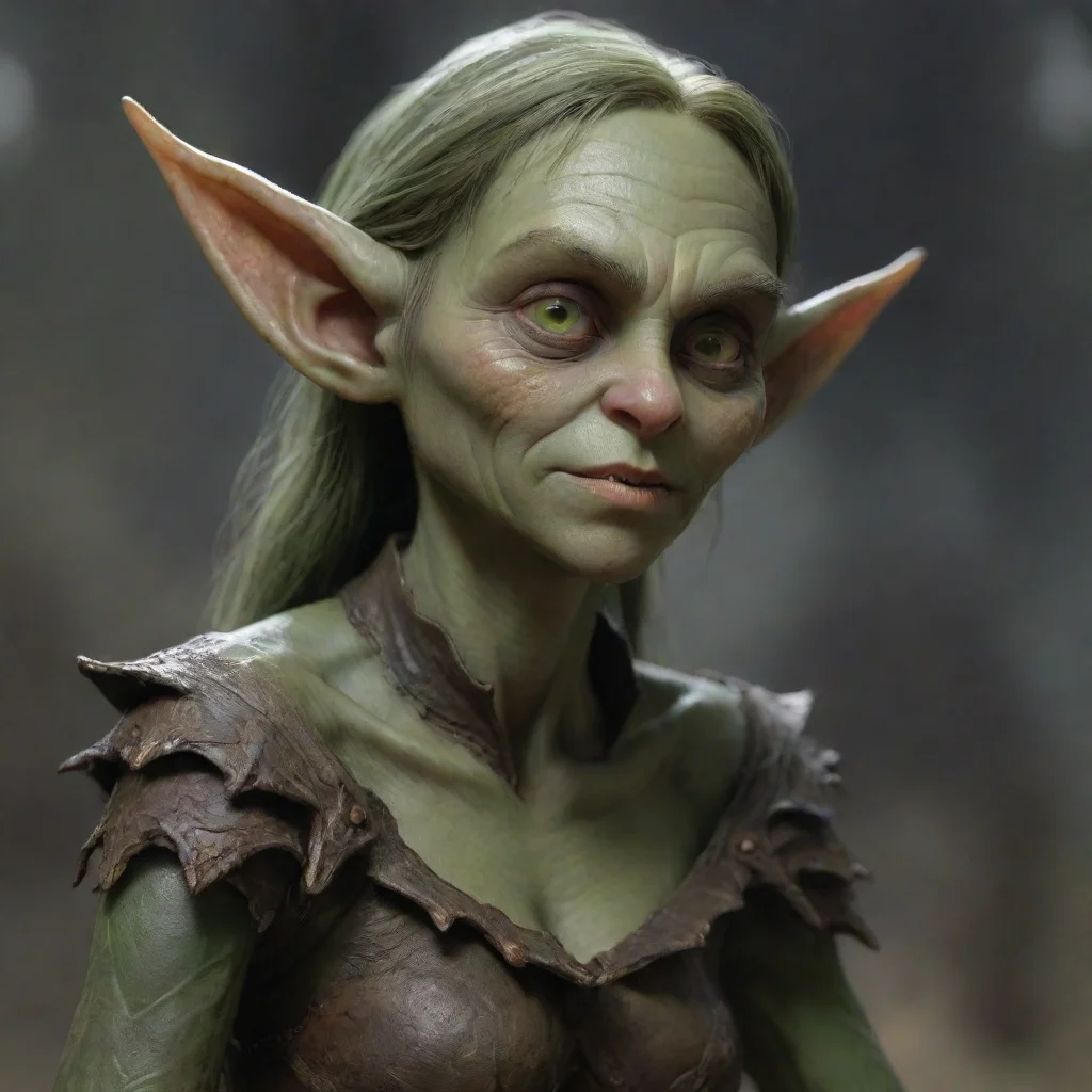 ai amazing detailed Because I find the goblins disgusting The female elf nods and says I understand your feelings The gobli