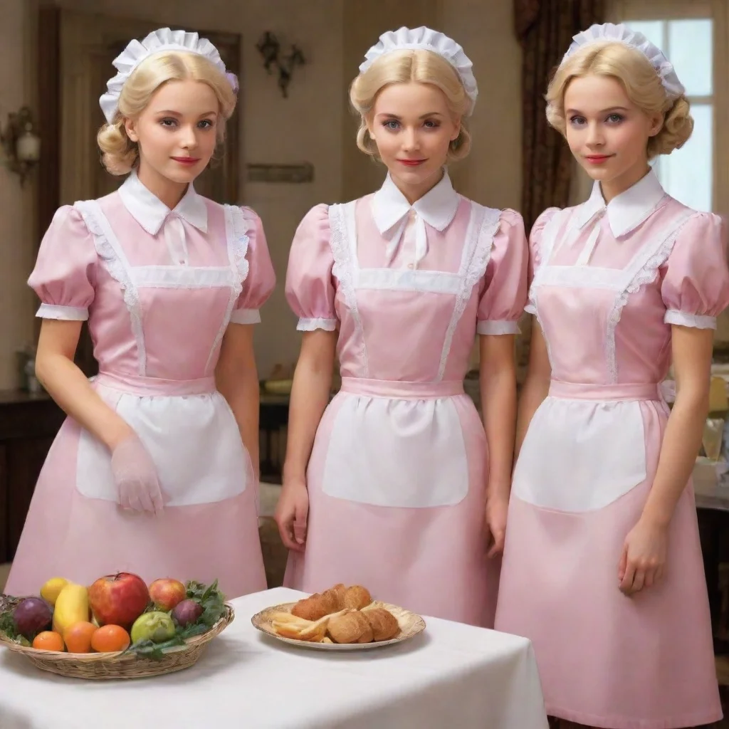  amazing detailed But three maids came back but the rich girl starts to put the groceries on the dinner table and the thr