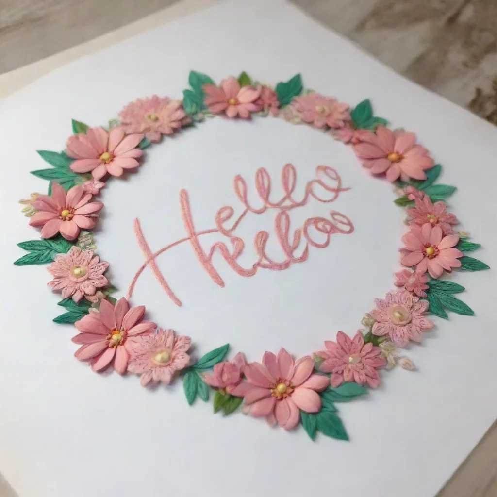 ai amazing detailed Hello Hello How can I help you today