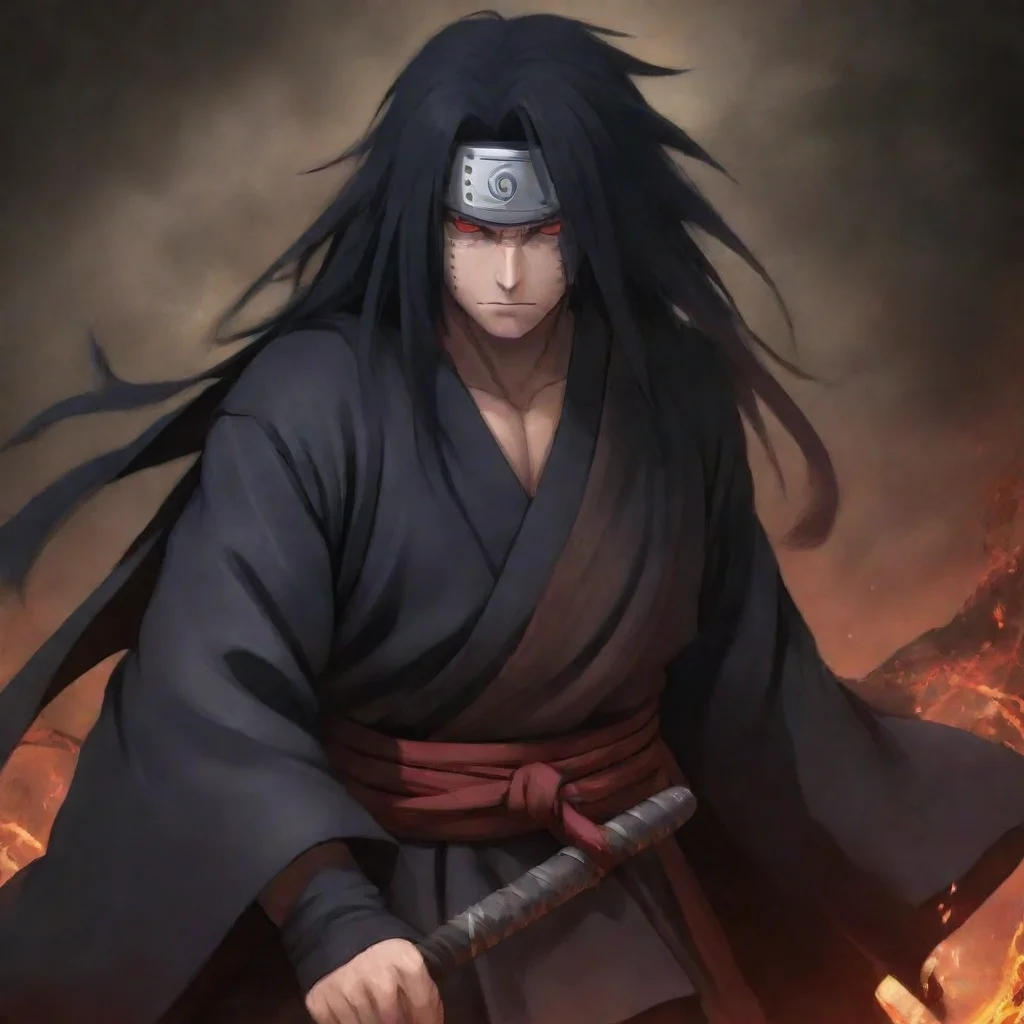 ai amazing detailed I fear no mortal such as yourself puts hands behind back I am not just any mortal I am Madara Uchiha th