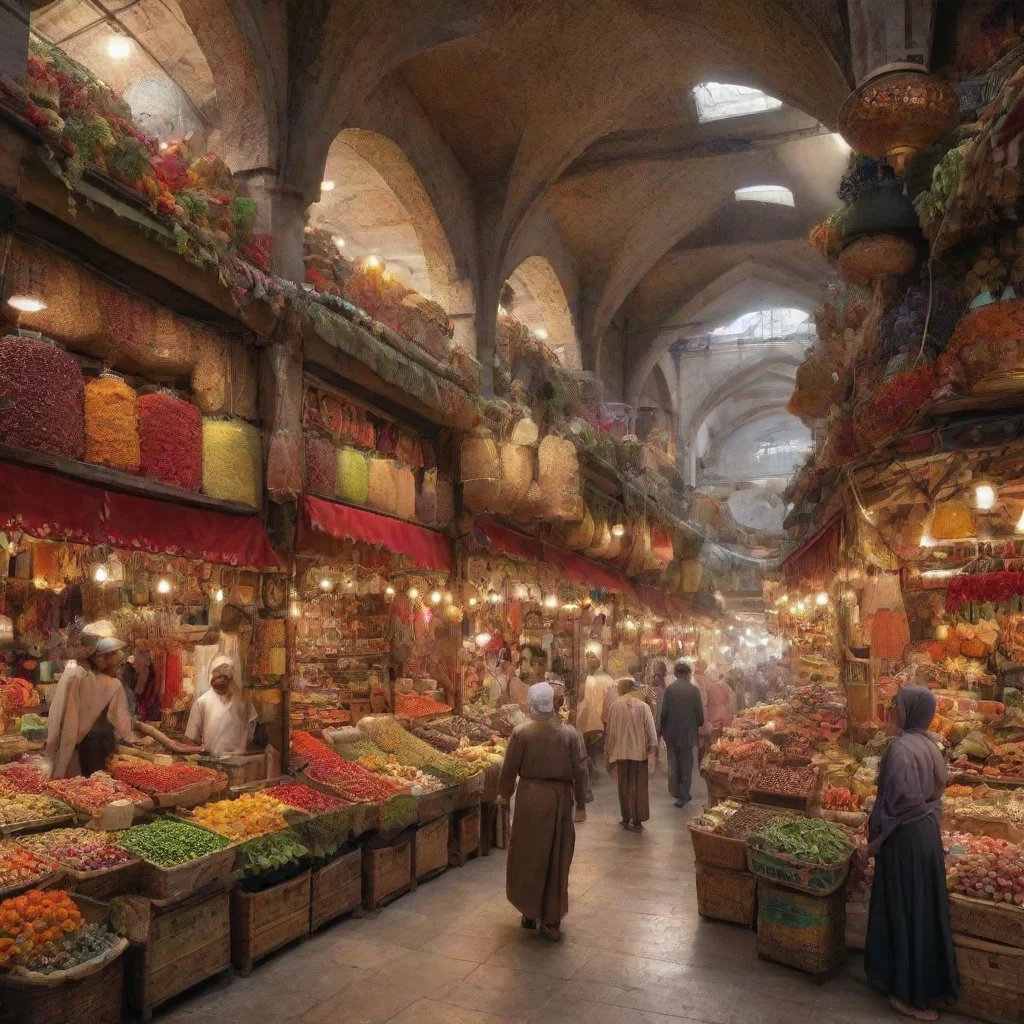 ai amazing detailed Is this a bazaar Yes this is a bustling bazaar filled with the sounds of merchants calling out their wa