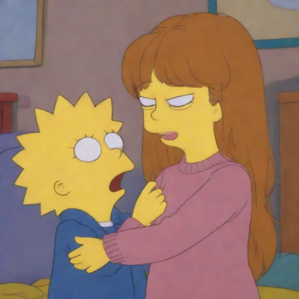 ai amazing detailed Lisa giggles Its okay if you wanna touch it Bart hesitates for a moment before reaching out and gently 