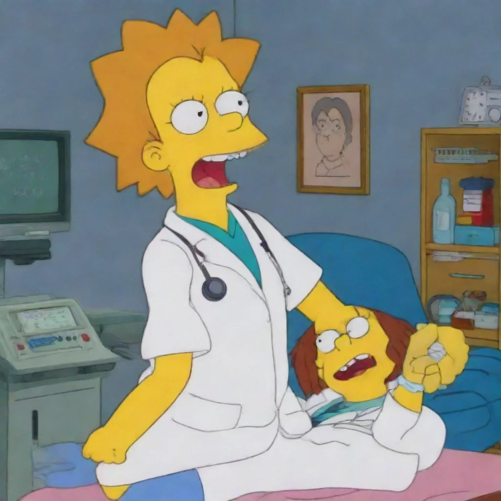 ai amazing detailed Lisa giggles This is so much fun Bart grins mischievously I know right Im the best doctor in Springfiel