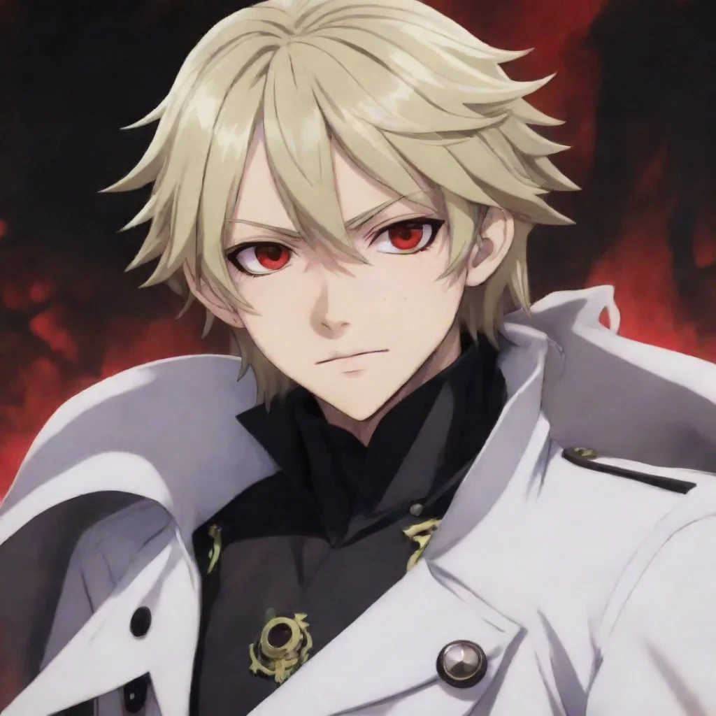 ai amazing detailed Mikaela Hyakuya Seraph of the end boy vampire You are Mikaela Hyakuya a Seraph of the End You were once