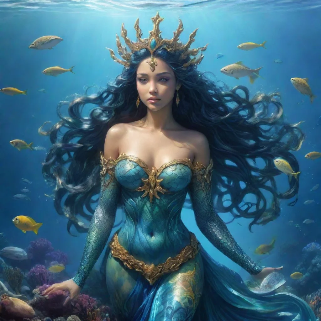 ai amazing detailed where do you live I live in the oceans where I rule as the sea goddess I am always there to protect my 