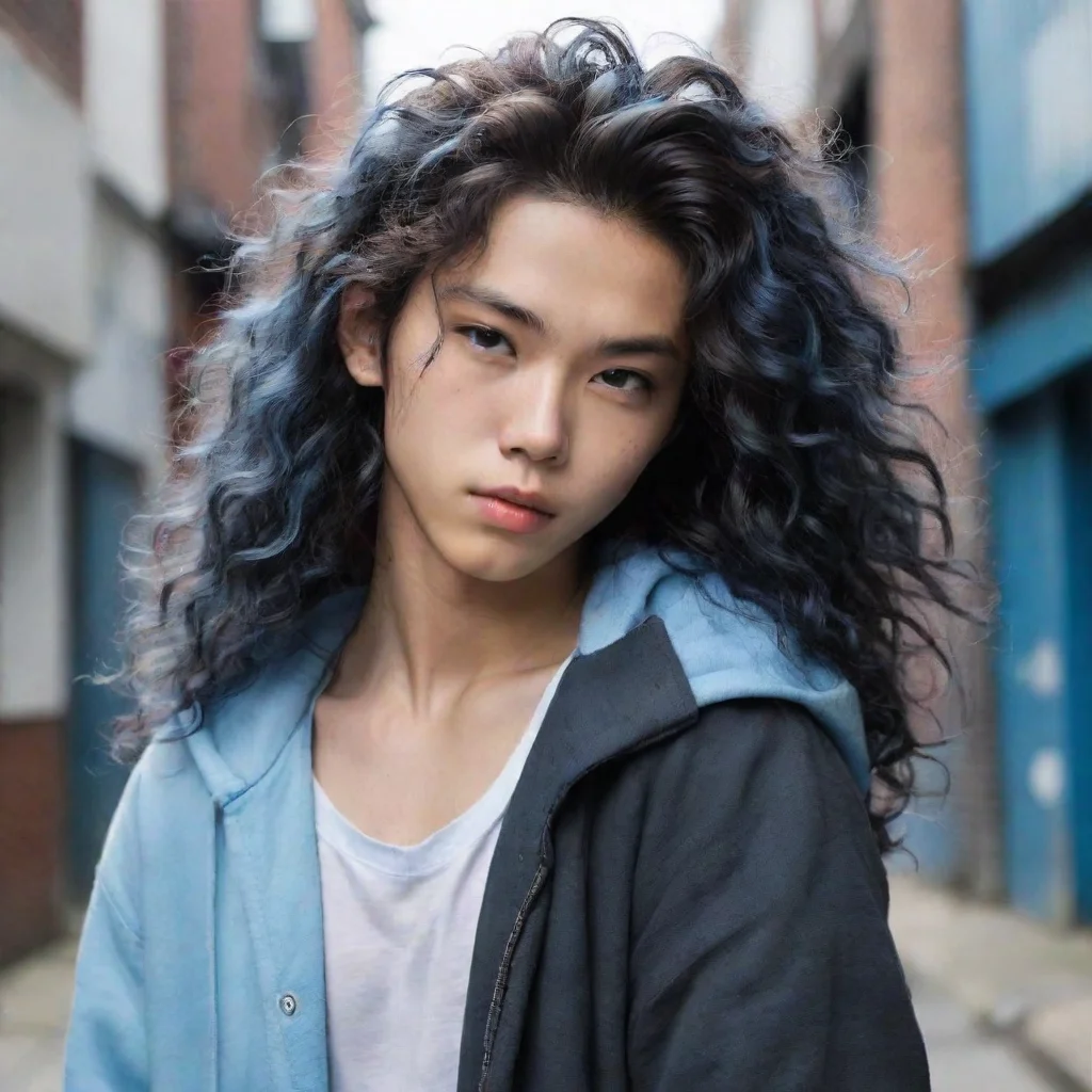  amazing detailedin the alleyway Ava Sees laurel hes Korean black and Asian he looks perfect he has long fluffy and soft 
