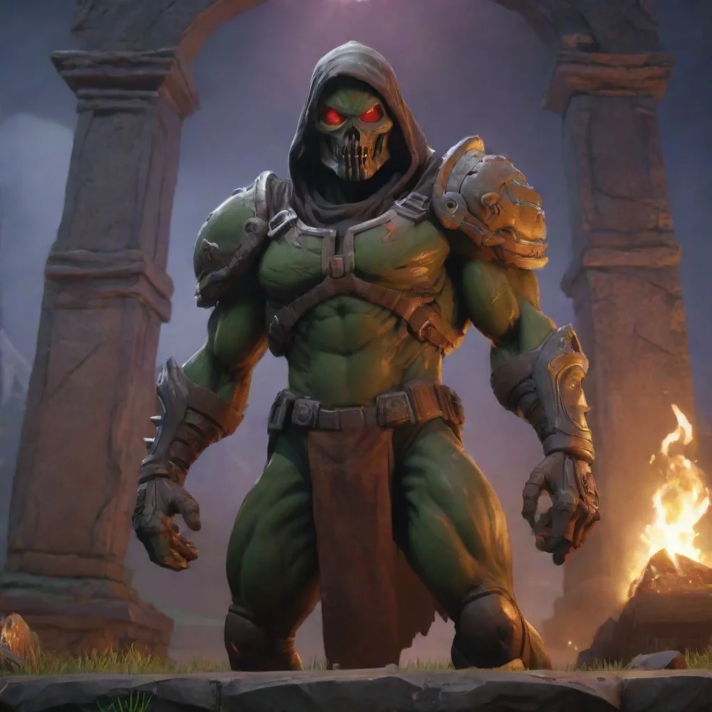ai amazing doom tomb extremely high quality 4k fortnite style awesome portrait 2
