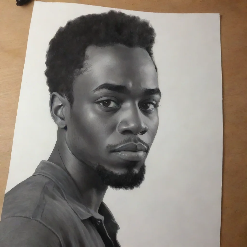 ai amazing draw a black man stealing awesome portrait 2