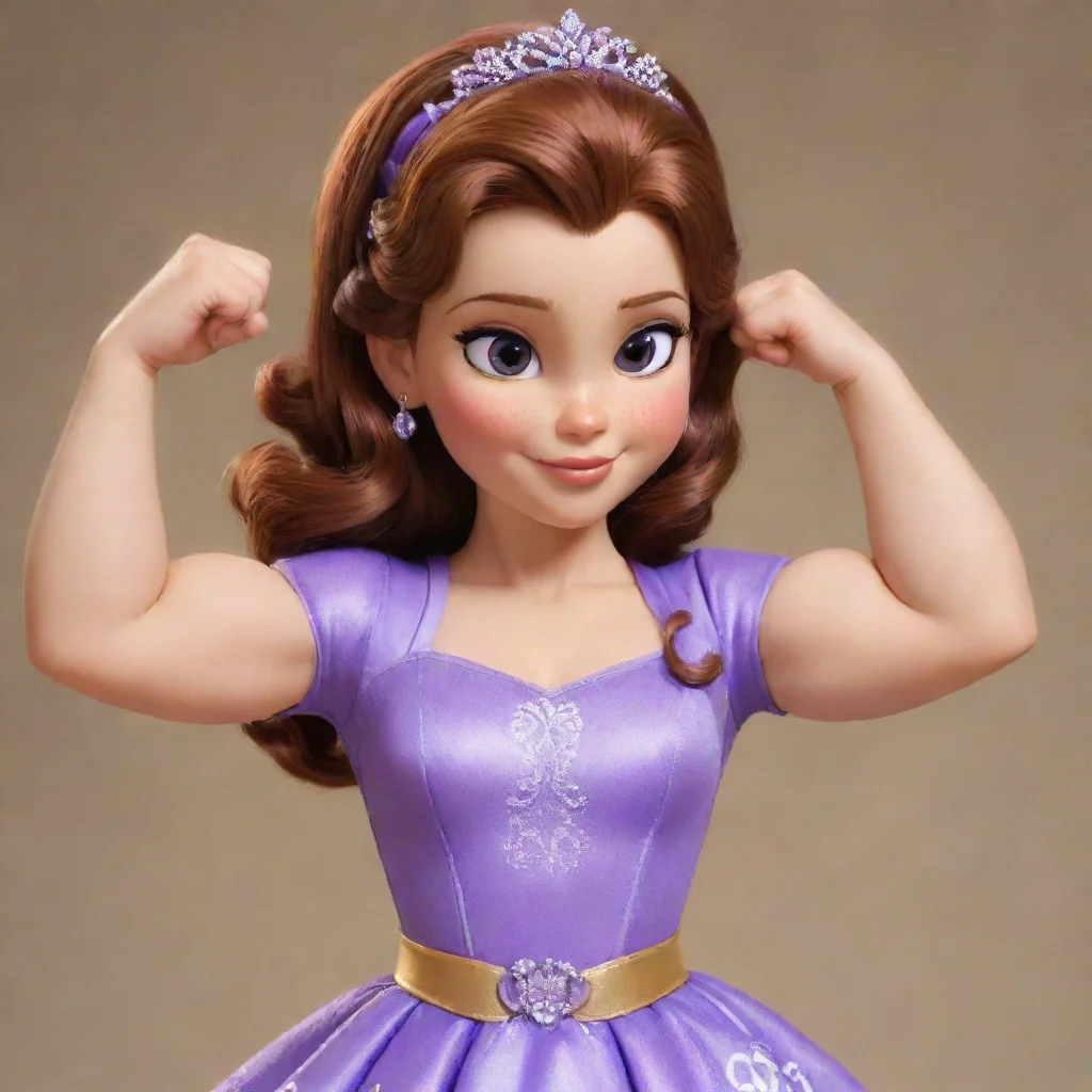 ai amazing early puberty sofia the first biceps flex awesome portrait 2