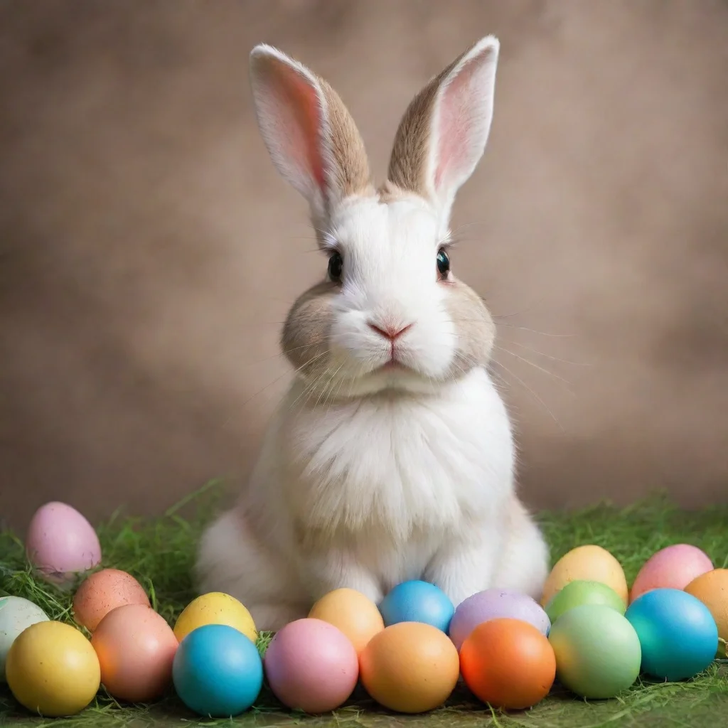  amazing easter bunny with easter eggs awesome portrait 2