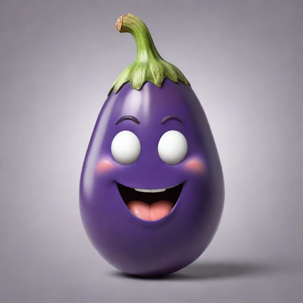 ai amazing eggplant emoji awesome portrait 2