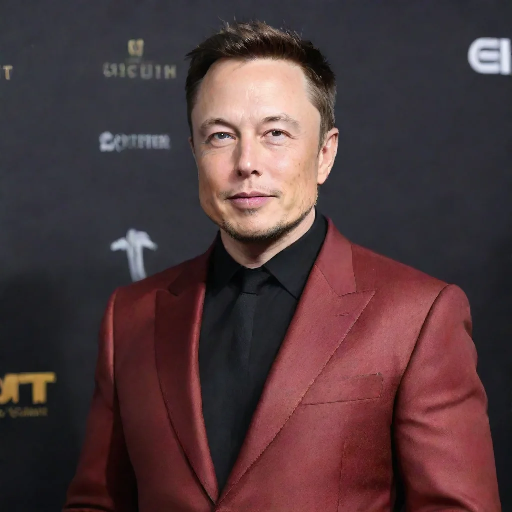 amazing elon musk suit red carpet but also as a goat human and goat character elon awesome portrait 2