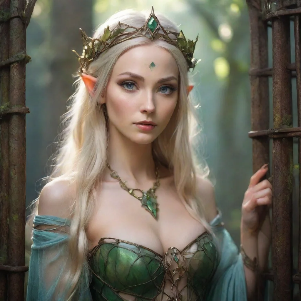 ai amazing elven princess in a cage awesome portrait 2