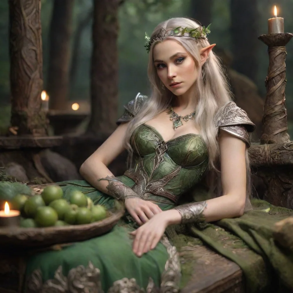 ai amazing elven princess lays on altar at orc ritual awesome portrait 2