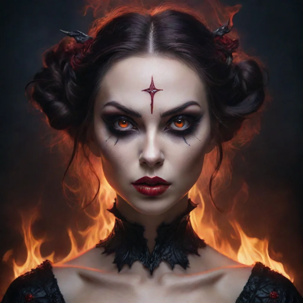 ai amazing evil feminine awesome portrait 2
