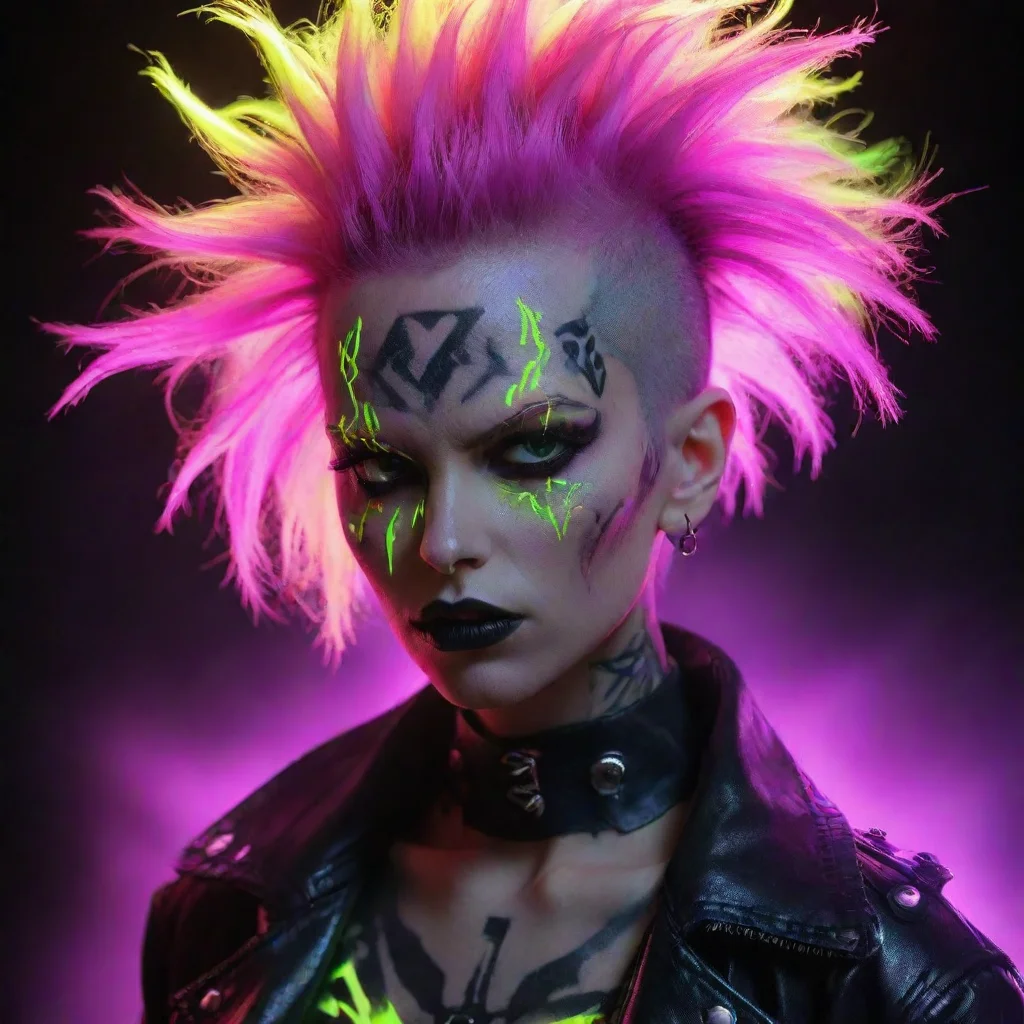  amazing evil neon punk awesome portrait 2