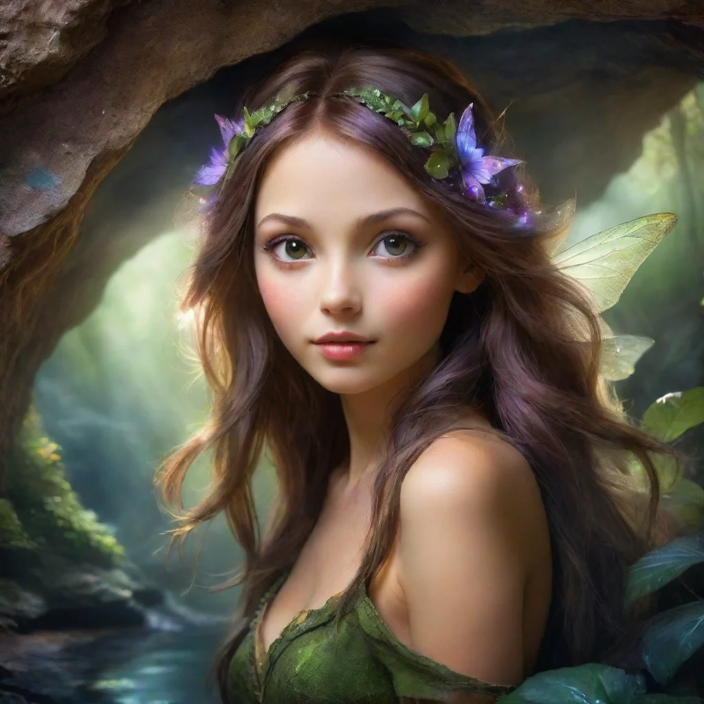 ai amazing fairy cave awesome portrait 2 wide