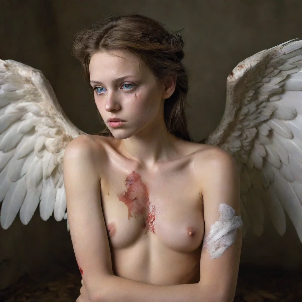  amazing fallen wounded angel with a broken wing awesome portrait 2