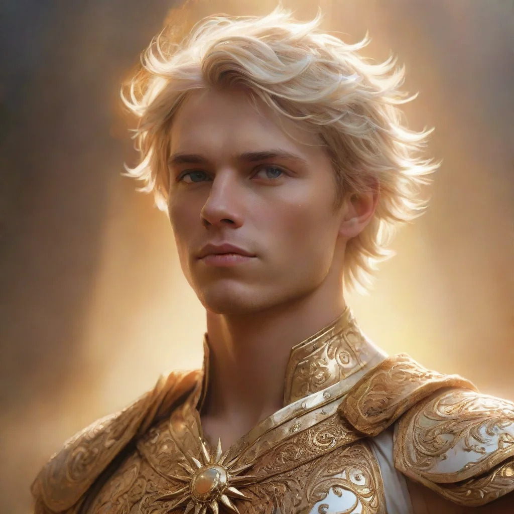 ai amazing fantasy art blonde man short hair god sun king beauty grace amazing awesome portrait 2 awesome portrait 2