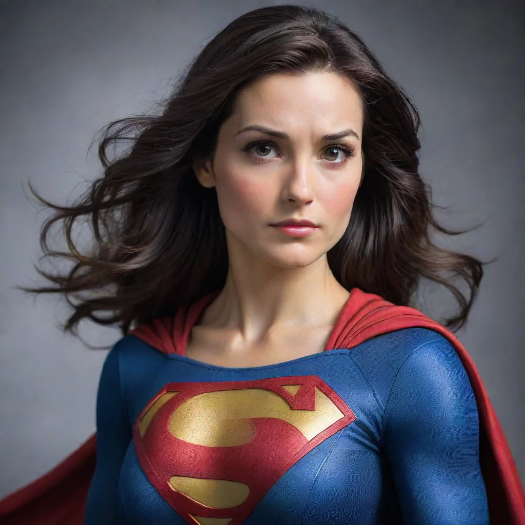 ai amazing female superman awesome portrait 2