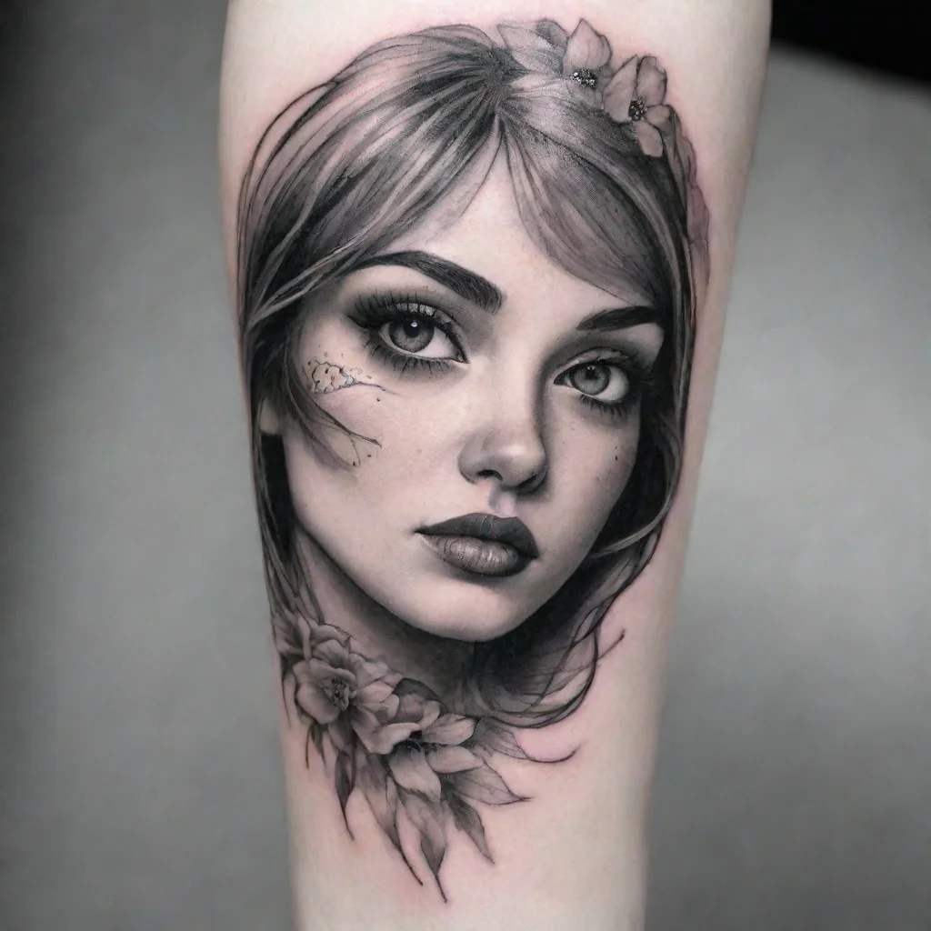  amazing fine line black and white tattoo covers awesome portrait 2