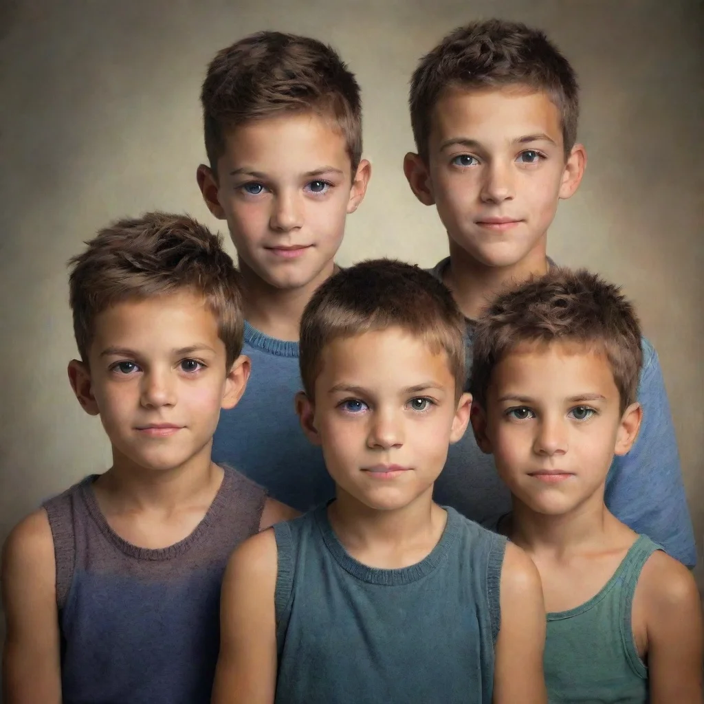 ai amazing five brothers awesome portrait 2