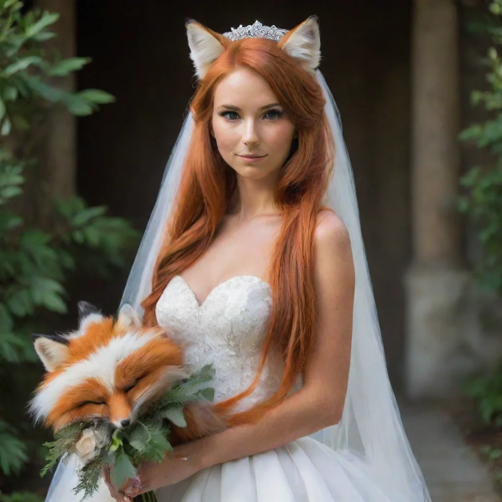 ai amazing fox furry bride awesome portrait 2 tall