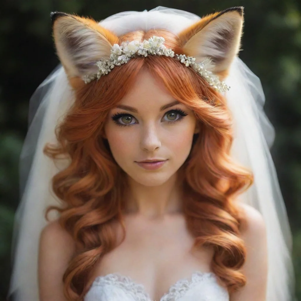 ai amazing fox furry bride awesome portrait 2