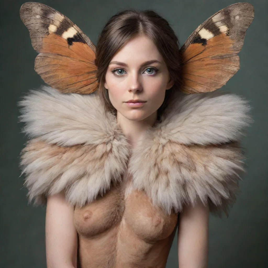 ai amazing fur covered anthro moth awesome portrait 2