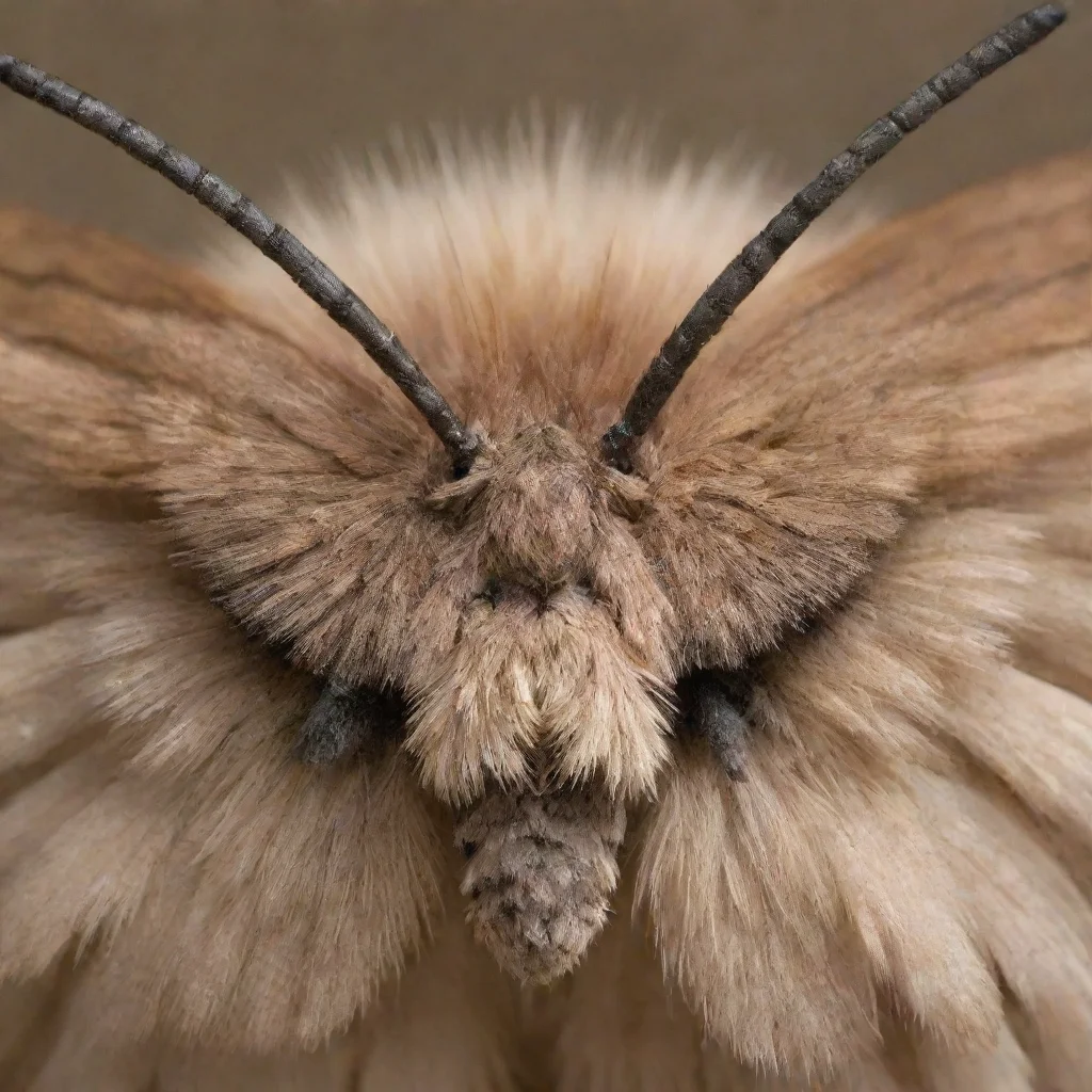 ai amazing fur covered moth awesome portrait 2