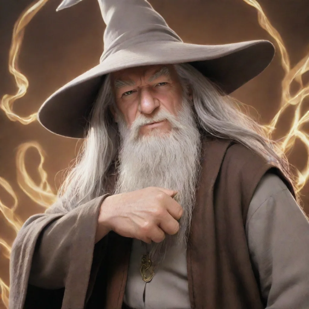 ai amazing gandalf flexing brown yugioh cards awesome portrait 2