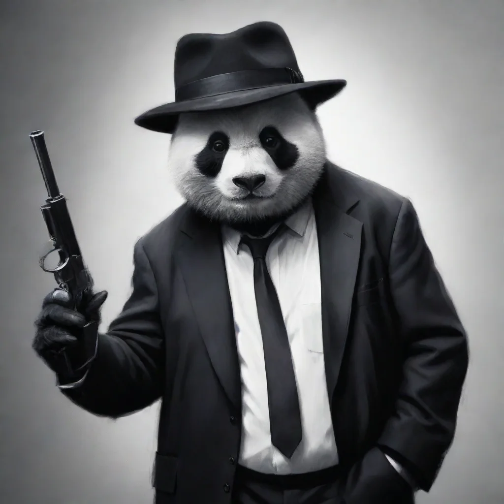 ai amazing gangster panda awesome portrait 2
