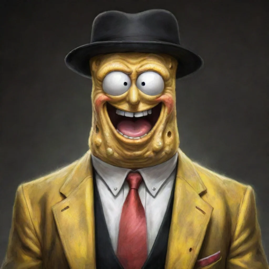 ai amazing gangster spongebob awesome portrait 2
