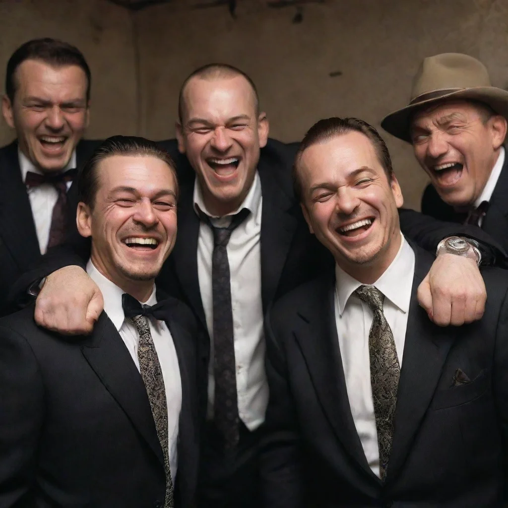  amazing gangsters laughing awesome portrait 2 wide