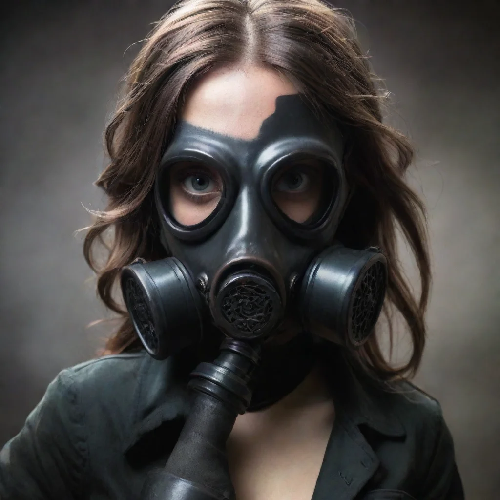 amazing gasmask girl awesome portrait 2