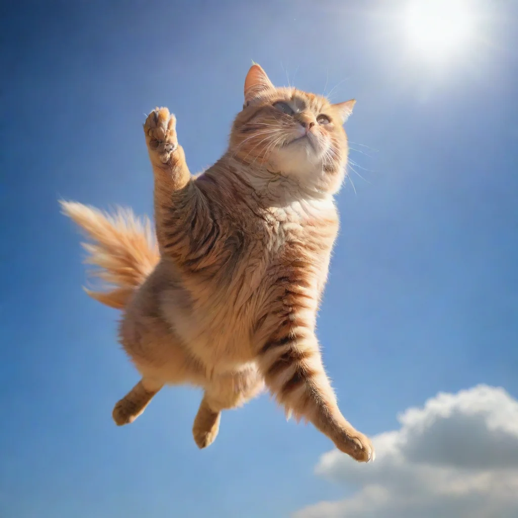 ai amazing gato volador en el sol awesome portrait 2