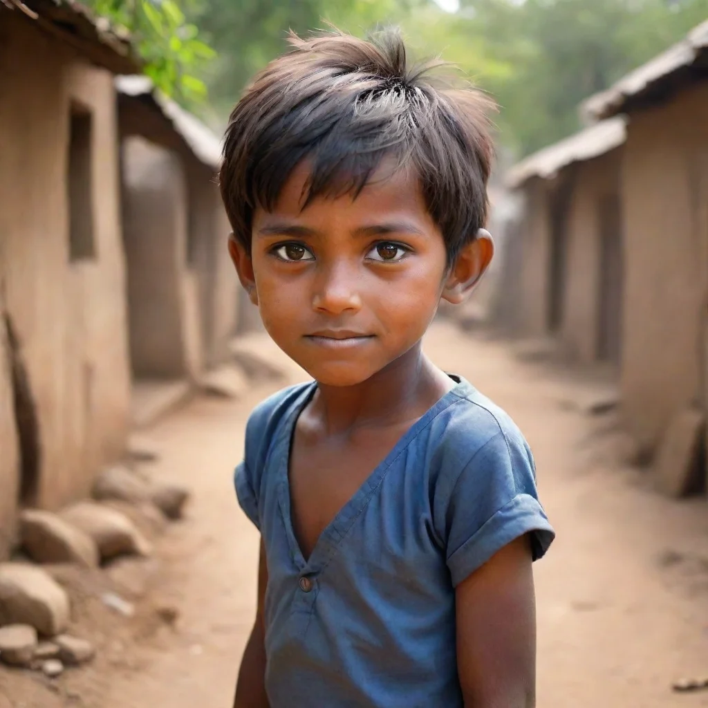 ai amazing generate an image ofanimated boy in indian village awesome portrait 2