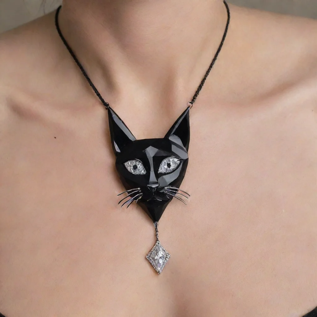 ai amazing george condo black cat necklace diamondawesome portrait 2