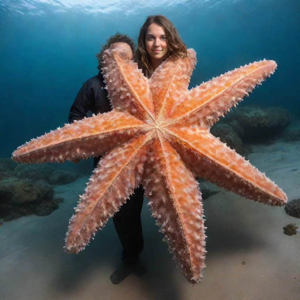 ai amazing giant fur covered starfish awesome portrait 2
