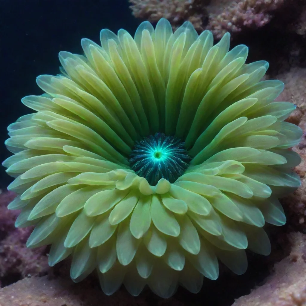 ai amazing giant green sea anemone awesome portrait 2