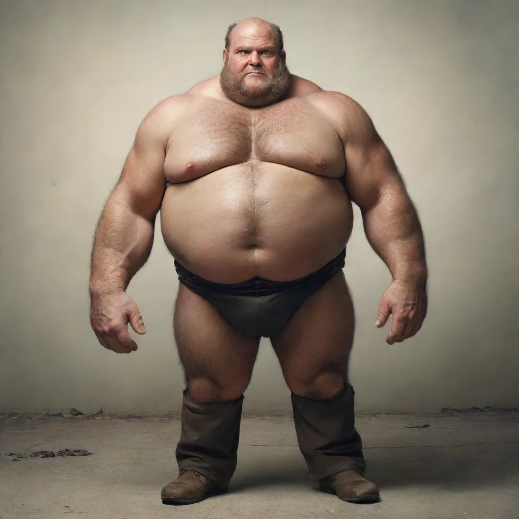 ai amazing giant man wearing a thing awesome portrait 2