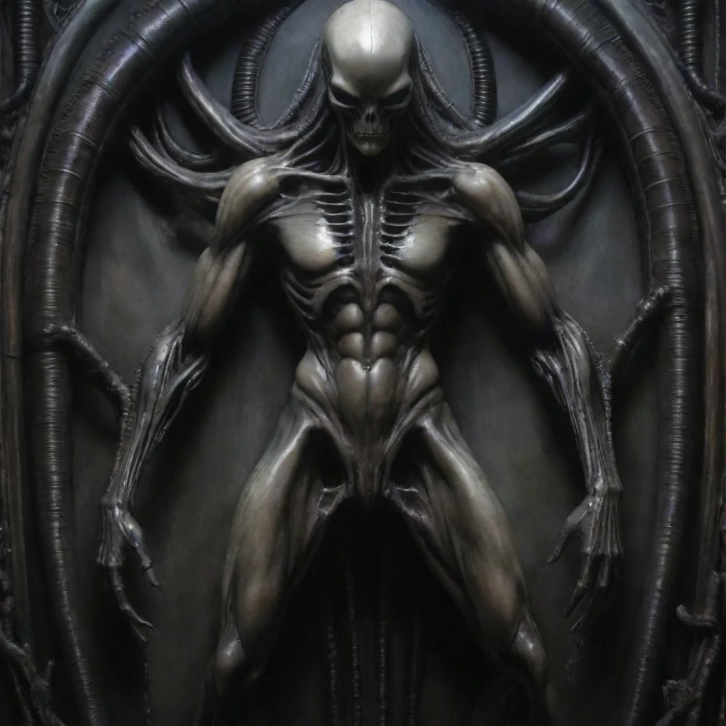 ai amazing giger alienaposearms and legs within frame detailed skin awesome portrait 2 tall