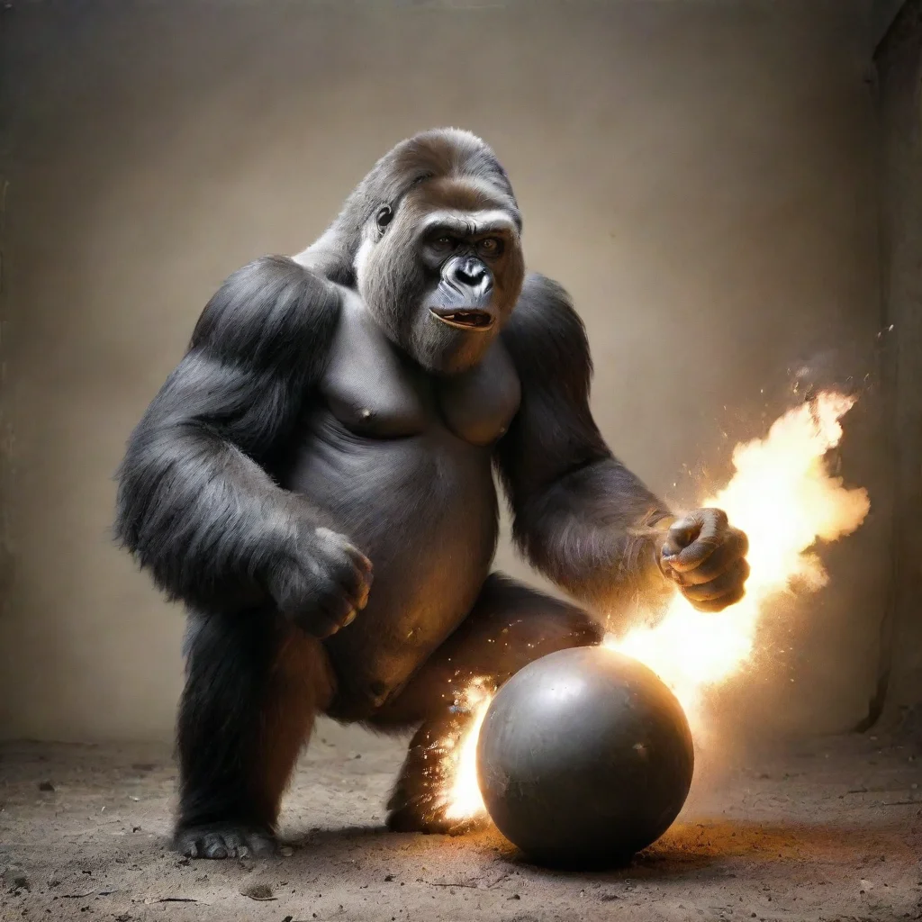  amazing gorilla detoning a bomb in ww2 awesome portrait 2