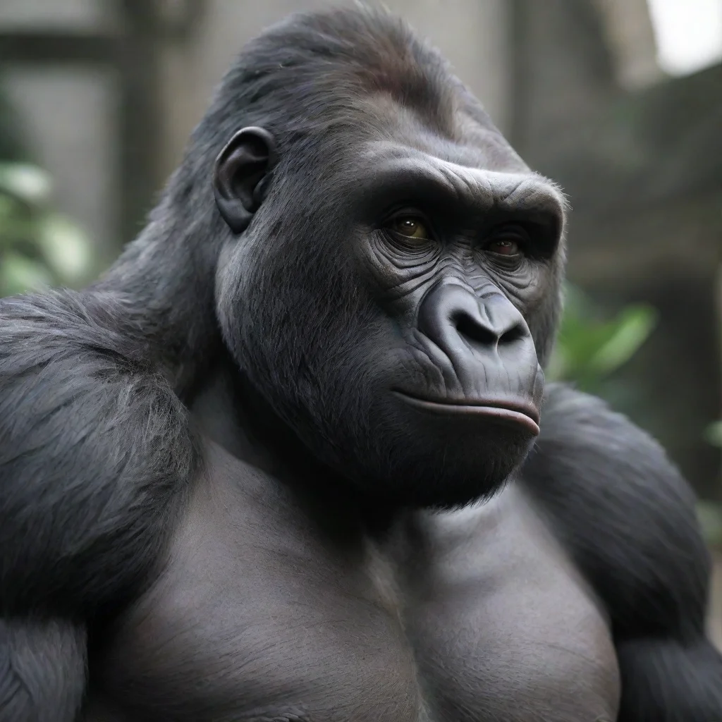 ai amazing gorilla pimp hyper realistic octane render details 8k awesome portrait 2